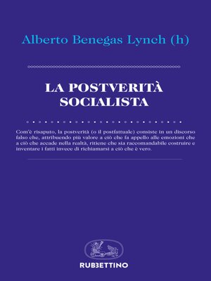 cover image of La postverità socialista